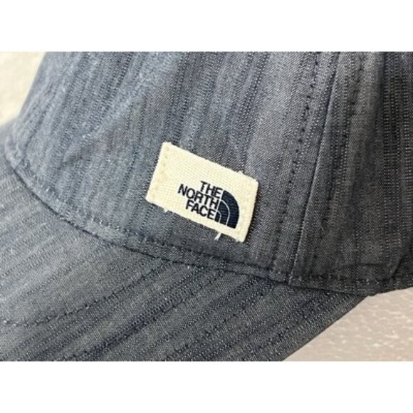 Women The North Face Strapback Adjustable Hat Cap Baseball Outdoors Hike Blue - Picture 3 of 8